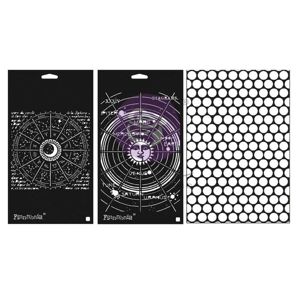 Prima Marketing Finnabair Art Alchemy Stencil Set Celestial*