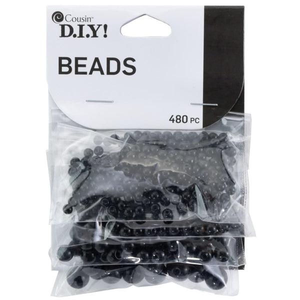 Cousin 480PC GLS BLK/TRNS BLK RND BD Blk/Trns Blk Rnd Bd*