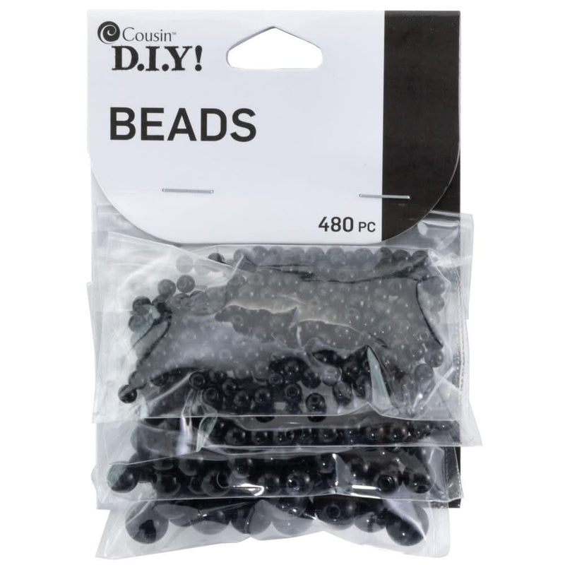 Cousin 480PC GLS BLK/TRNS BLK RND BD Blk/Trns Blk Rnd Bd*