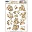 Find It Trading Amy Design Frosted Gold Christmas Punchout Presents*
