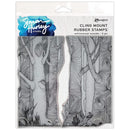 Simon Hurley create. Cling Mount Stamp 6"X6" Whimsical Woods*