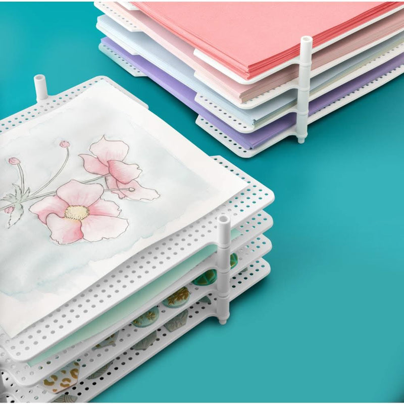 We R Memory Keepers Desk We R Memory Keepers Multi-Use Paper Trays 4/Pkg - White 12