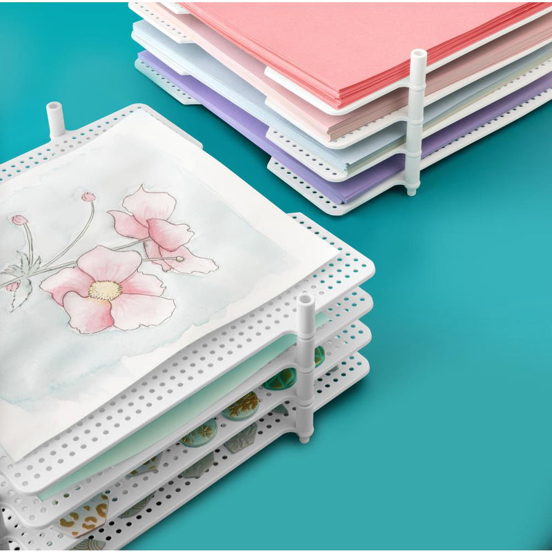 We R Memory Keepers Multi-Use Paper Trays 4/Pkg - White 12"x12"