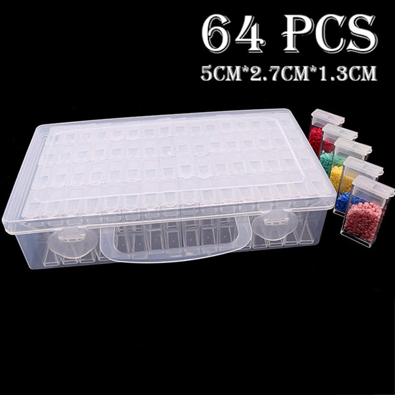 Universal Crafts Clear Bead Storage Tray 64pcs
