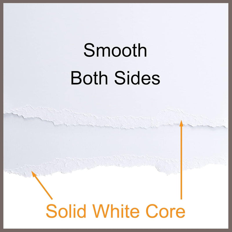 Poppy Crafts A4 Premium White Cardstock 240gsm - 50 sheets - Super Smooth