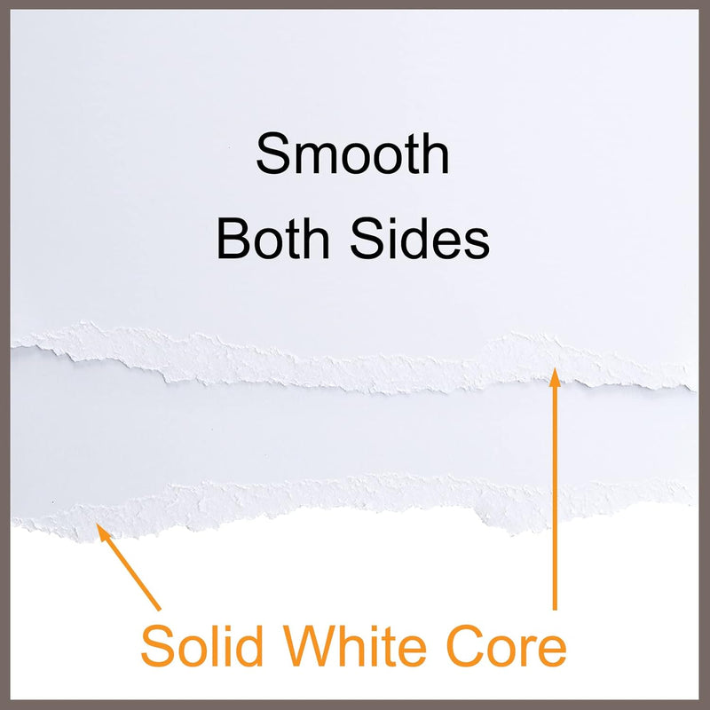 Poppy Crafts A4 Premium White Cardstock 240gsm - 50 sheets - Super Smooth