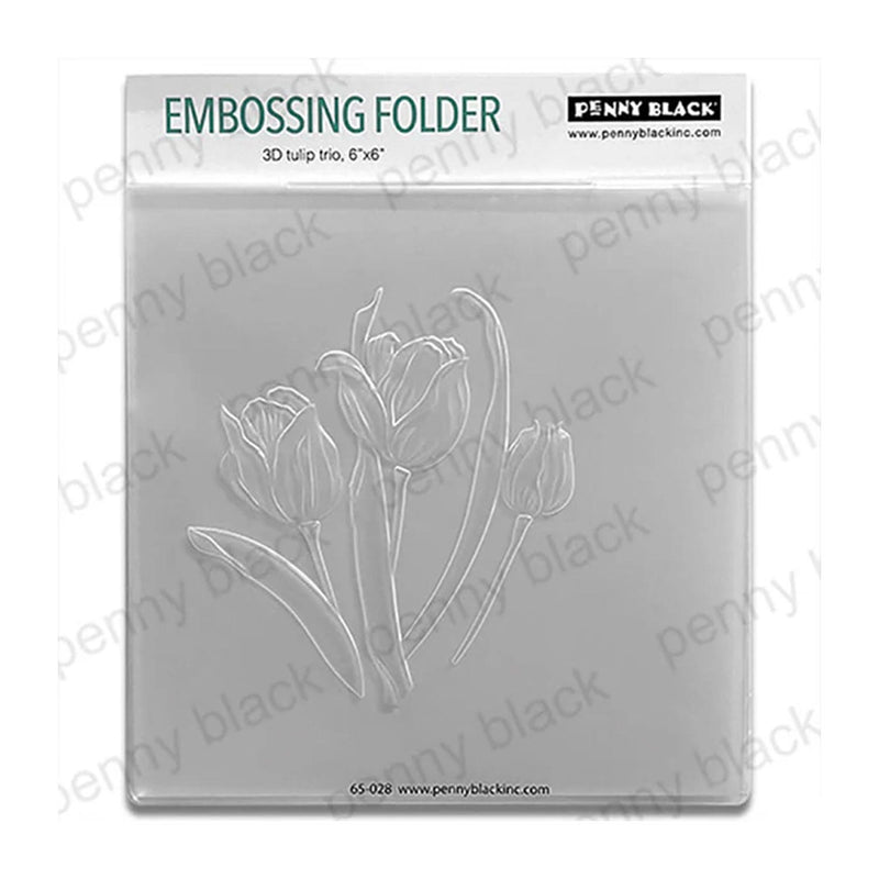 Penny Black Embossing Folder 6"x 6" - Tulip Tro