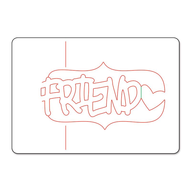 Sizzix Popn Cuts 3-D Magnetic Insert Die - Friend Phrase*