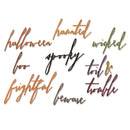 Sizzix Thinlits Die Set 10/Pkg by Tim Holtz - Classic Halloween Handwriting