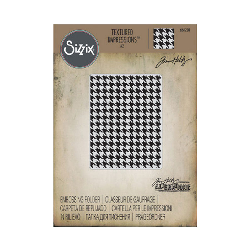 Sizzix Textured Impressions By Tim Holtz - Houndstooth