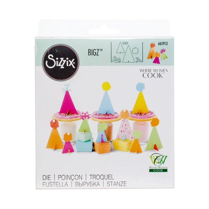 Sizzix Bigz 3-D Die By Where Women Cook 3D Party Hats