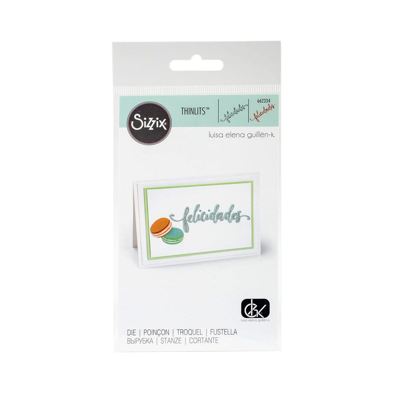 Sizzix Thinlits Die - Felicidades (Congratulations)*