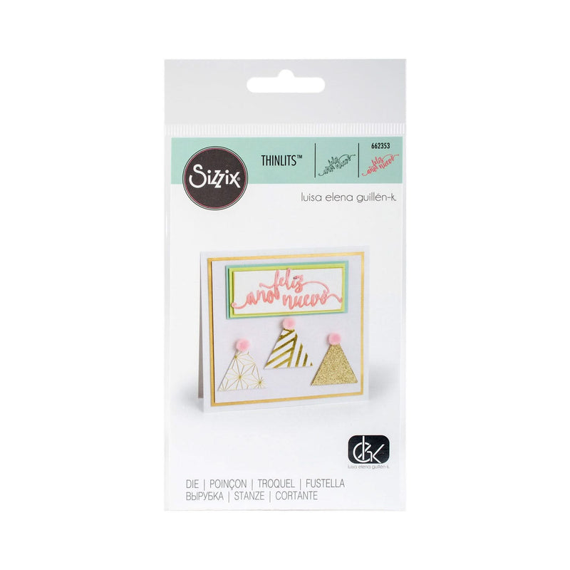 Sizzix Thinlits Die - Feliz A‚Äö√†√∂¬¨¬±o Nuevo (Happy New Year)*