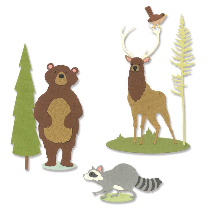 Sizzix Thinlits Dies By Josh Griffiths 8/Pkg - Forest Animals*