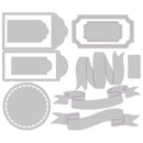 Sizzix Thinlits By Kath Breen 12/Pkg - Vintage Tags & Banners