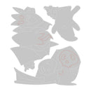 Sizzix Thinlits Die & Stamp Set By Pete Hughes 3/Pkg - Spooky Friends*