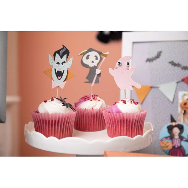 Sizzix Thinlits Die & Stamp Set By Pete Hughes 3/Pkg - Spooky Friends*