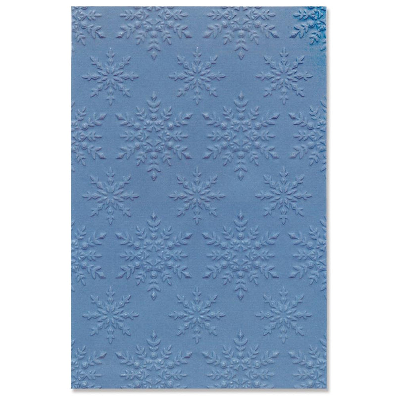 Sizzix Multi-Level Textured Impressions Embossing Folder By Lisa Jones - Snowflake Sparkle*