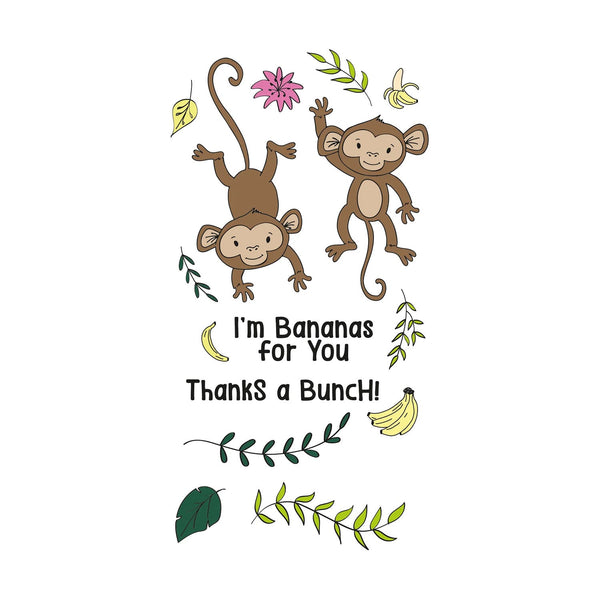 Sizzix Clear Stamps Set By Catherine Pooler 15/Pkg - Going Bananas