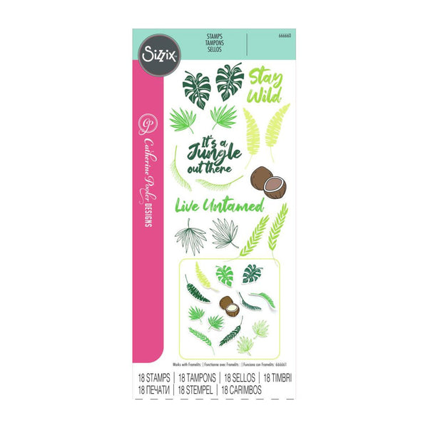 Sizzix Clear Stamps Set By Catherine Pooler 18/Pkg - Stay Wild*
