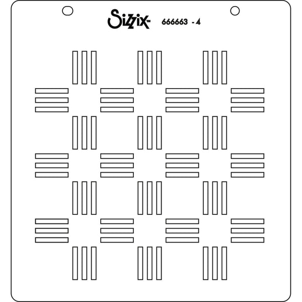 Sizzix Layered Stencils By Catherine Pooler 4/Pkg - Pool Deck*