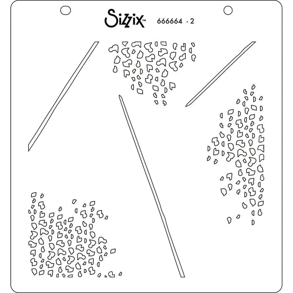 Sizzix Layered Stencil 4/Pkg - Fern*