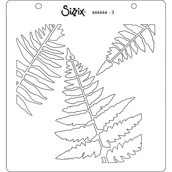 Sizzix Layered Stencil 4/Pkg - Fern*