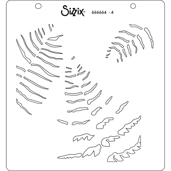 Sizzix Layered Stencil 4/Pkg - Fern*