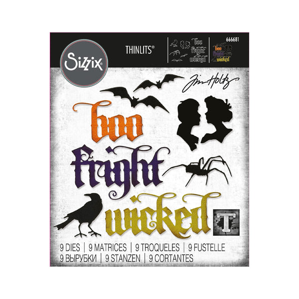 Sizzix Thinlits Dies By Tim Holtz 9/Pkg - Vault Gothic Portraits*