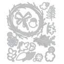 Sizzix Thinlits Die Set 14/Pkg by Tim Holtz - Vault Foliage Wreath