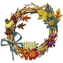 Sizzix Thinlits Die Set 14/Pkg by Tim Holtz - Vault Foliage Wreath