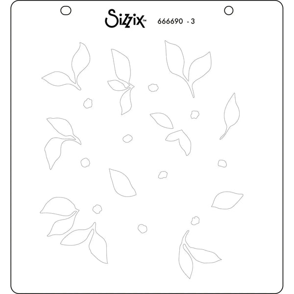 Sizzix Layered Stencils By Eileen Hull 4/Pkg - Watercolour Flowers & Lattice*