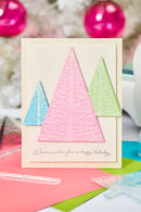 Sizzix A5 Cosmopolitan Christmas Clear Stamp Set With Stencil By Stacey Park - Merry & Bright*