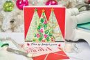 Sizzix A5 Cosmopolitan Christmas Clear Stamp Set With Stencil By Stacey Park - Merry & Bright*