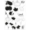 Sizxix A5 Clear Stamps With Framelits Die By 49 And Market - Pencil Line Harvest*