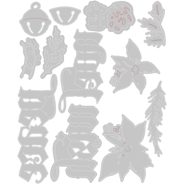 Sizzix Thinlits Die Set 12/Pkg By Tim Holtz - Vault Holiday Classic