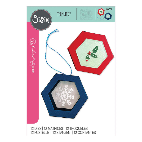 Sizzix Thinlits Die Set 12/Pkg By Catherine Pooler - Hanging Ornament Box*