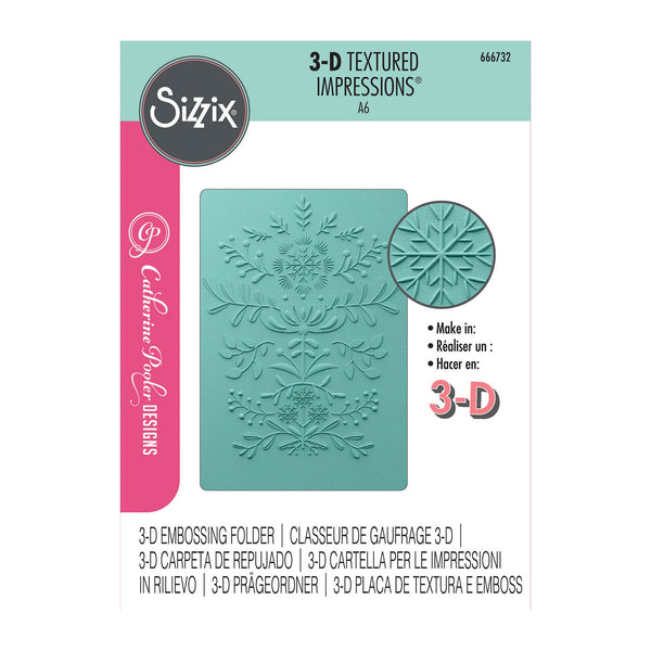Sizzix 3D Textured Embossing Folder By Catherine Pooler - Yuletide*