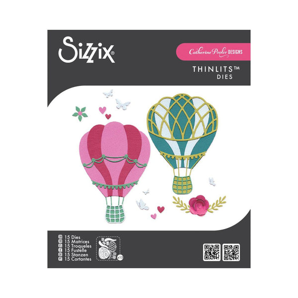 Sizzix Thinlits Die Set By Catherine Pooler 15/Pkg - Floating Fancy