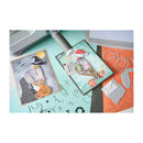 Sizzix Clear Stamps Set 8/Pkg w/ 6/Pkg Framelits Die Set by 49 and Market - Letter Drop
