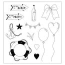 Sizzix Clear Stamps Set 13/Pkg w/ 11/Pkg Framelits Die Set by 49 & Market - Sweet Drop