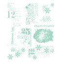 Sizzix Clear Stamps Set 11/Pkg by 49 & Market - Holiday Textures