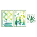 Sizzix Clear Stamps Set 13/Pkg w/ 2/Pkg Stencils Set by 49 & Market - Outdoor Essentials