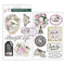 Prima Marketing Chipboards Stickers 15/Pkg Serene Petals - Garden Whispers