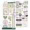 Prima Marketing Stickers 55/Pkg Serene Petals^