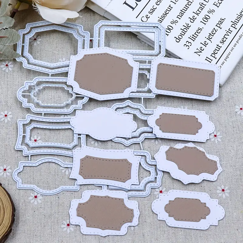 Poppy Crafts Cutting Dies #1040 - Art Deco Tags #1