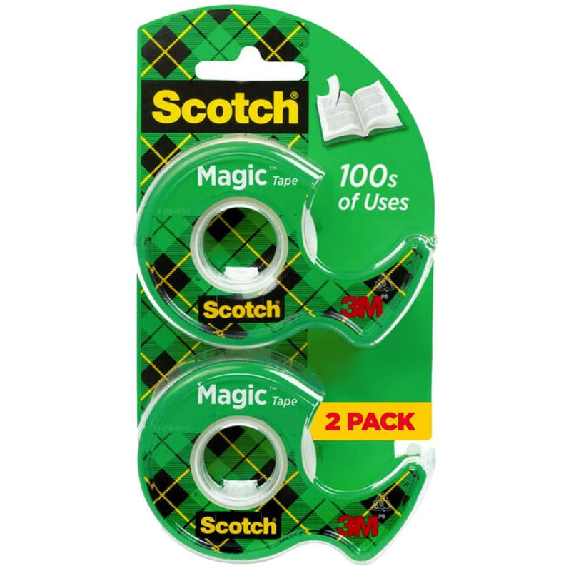 Scotch Magic Tape 2/PKg 0.75" X 600"