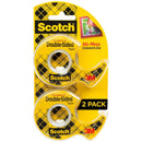 Scotch Double-Sided Tape 2/Pkg 0.5"X400"