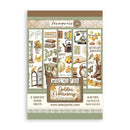 Stamperia A5 Washi Pad 8/Pkg - Golden Harmony