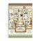 Stamperia A5 Washi Pad 8/Pkg - Golden Harmony